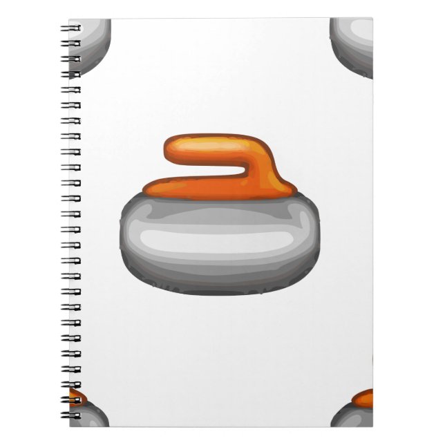 Emoji Curling Stone Notebook (Front)