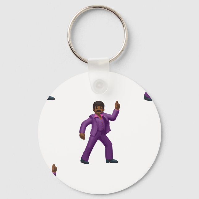 Emoji Dancing Man Key Ring (Front)