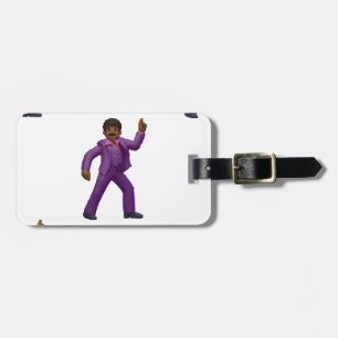 Emoji Dancing Man Luggage Tag