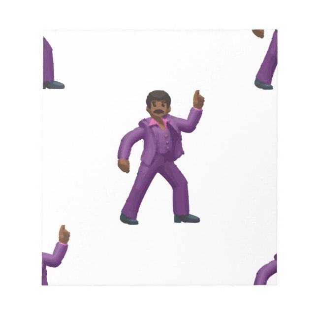 Emoji Dancing Man Notepad (Front)
