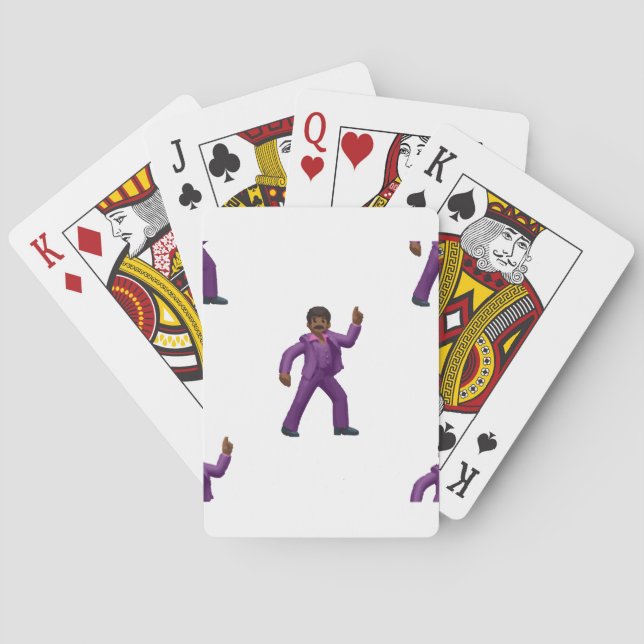 Emoji Dancing Man Playing Cards (Back)