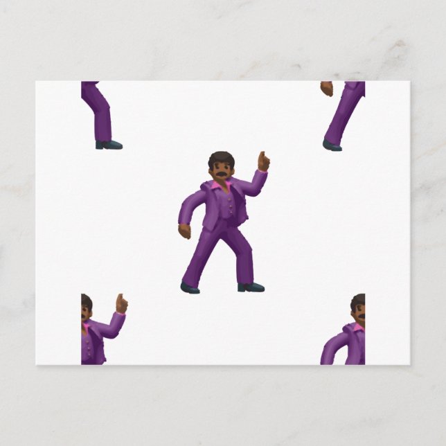 Emoji Dancing Man Postcard (Front)