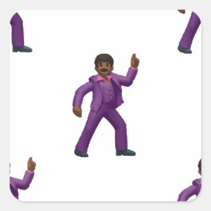 Emoji Dancing Man Square Sticker