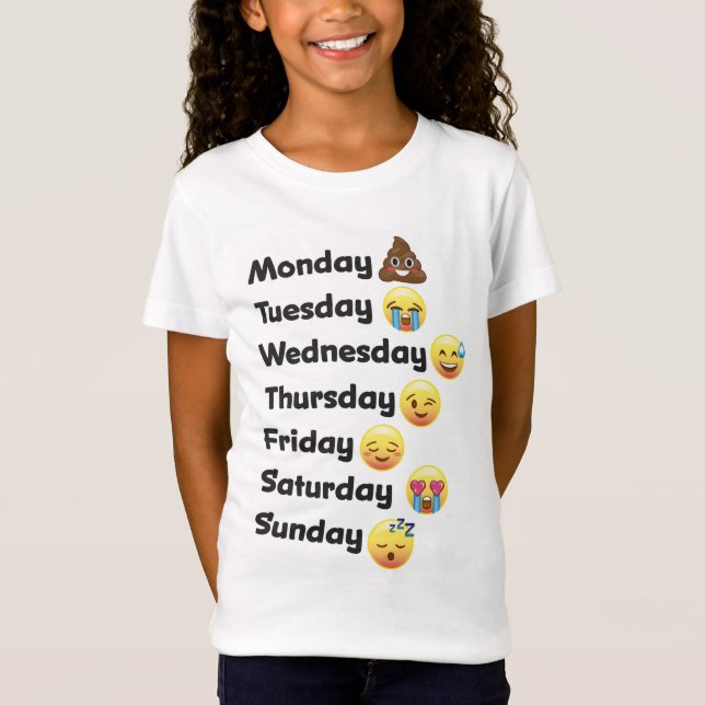 Emoji Days of the Week Shirt (Front)