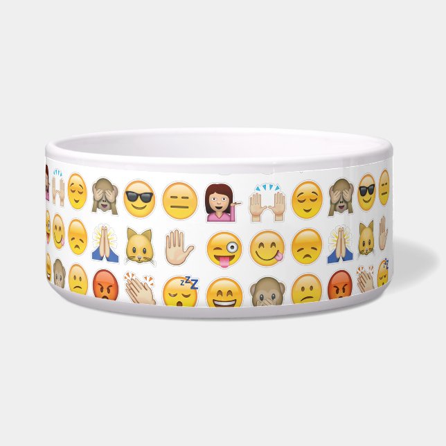 emoji dog bowl (Front)