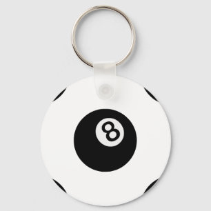 emoji eight ball key ring