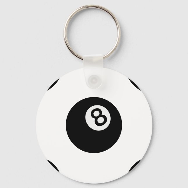 emoji eight ball key ring (Front)