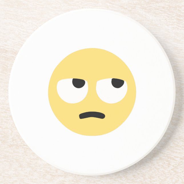 emoji eye rolling coaster (Front)