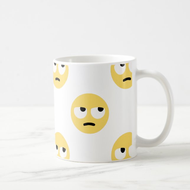 emoji eye rolling coffee mug (Right)