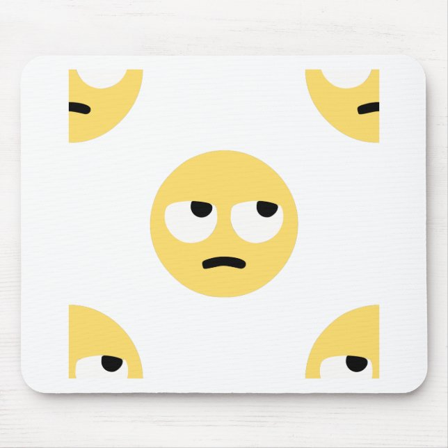 emoji eye rolling mouse mat (Front)