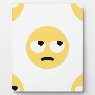 emoji eye rolling plaque