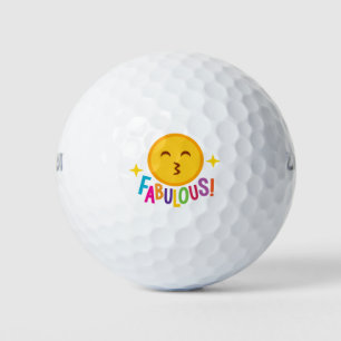 Emoji Fabulous Golf Balls