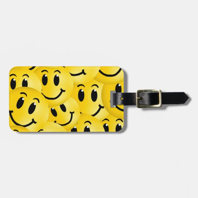 Emoji Face Luggage Tag (Front Horizontal)