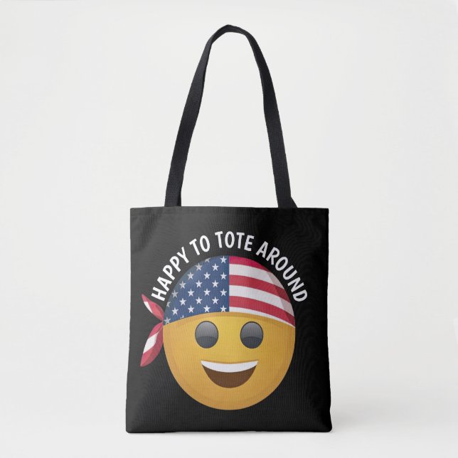 Emoji Face Tote Bag (Front)