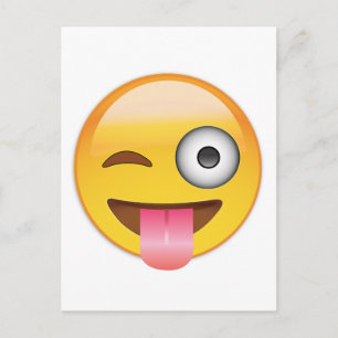 Emoji - Face With Tongue Postcard