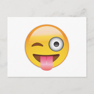 Emoji - Face With Tongue Postcard