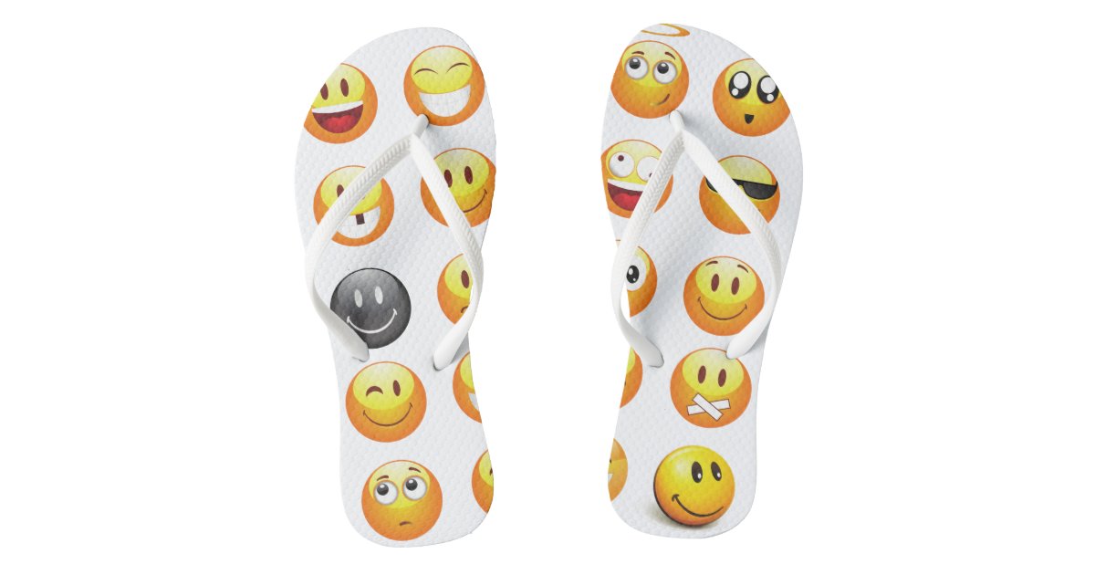 emoji flip flops sandals shoes | Zazzle.co.uk