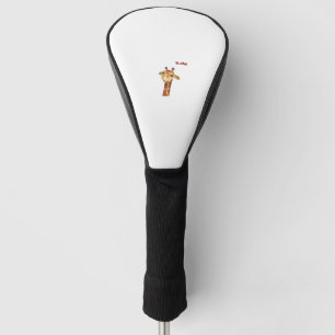 emoji frowning angry giraffe face  golf head cover