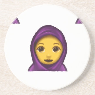 emoji hajib coaster