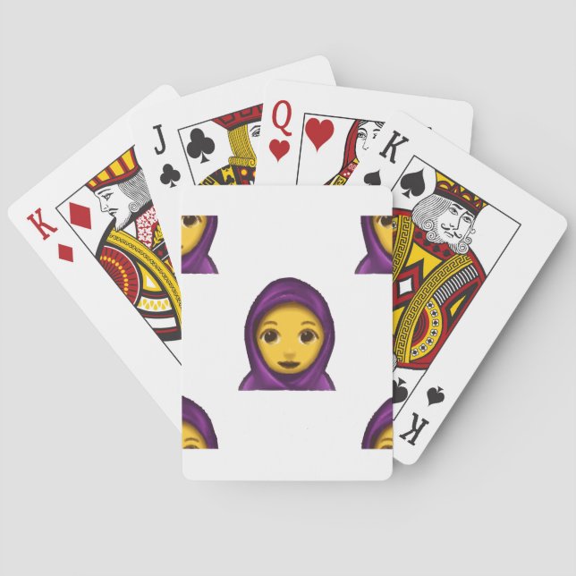 emoji hajib playing cards (Back)