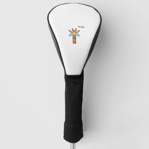 emoji happy crying giraffe face   golf head cover