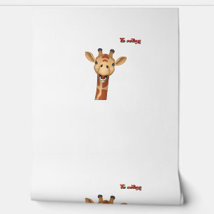 emoji happy enthusiastic giraffe face  wallpaper