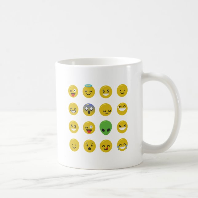 Emoji happy face coffee mug (Right)