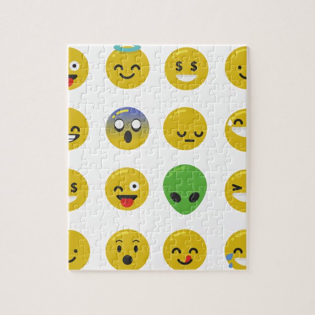 Emoji happy face jigsaw puzzle (Vertical)