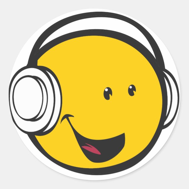 Emoji Headphones Sticker (Front)