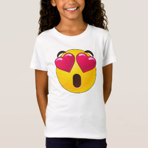Emoji Heart Eyes Valentines T-Shirt