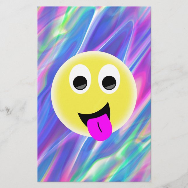 emoji hologram stationery (Front)