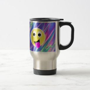 emoji hologram travel mug