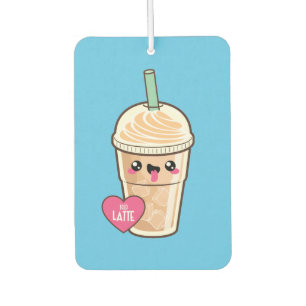 Emoji Iced Latte Car Air Freshener