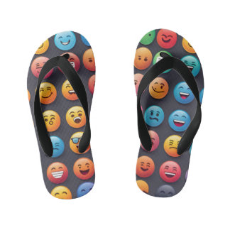 Emoji Kid's Flip Flops