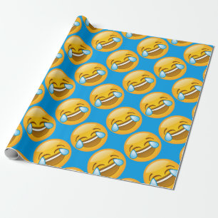 Emoji Laughing Wrapping Paper