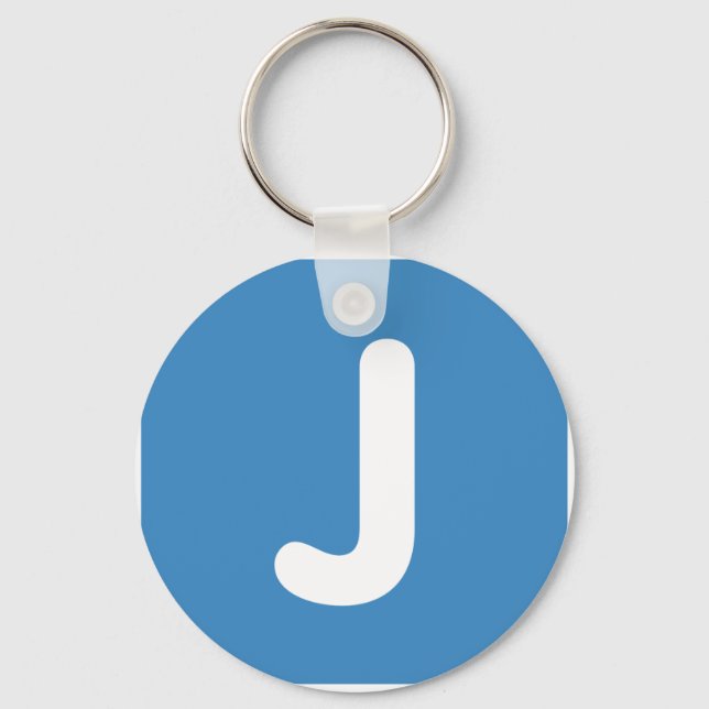 Emoji Letter J Twitter Key Ring (Front)