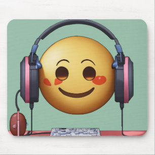 Emoji Lofi Aesthetic Mousepad – Cute & Chill Desk 