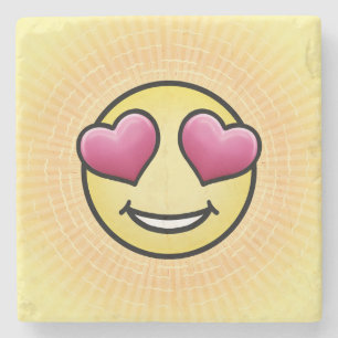 Emoji Love Stone Coaster