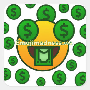Emoji Madness Square Sticker