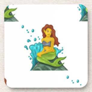 emoji mermaid coaster