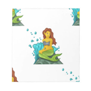 emoji mermaid notepad