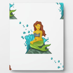 emoji mermaid plaque