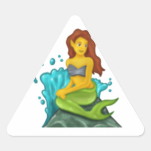 emoji mermaid triangle sticker