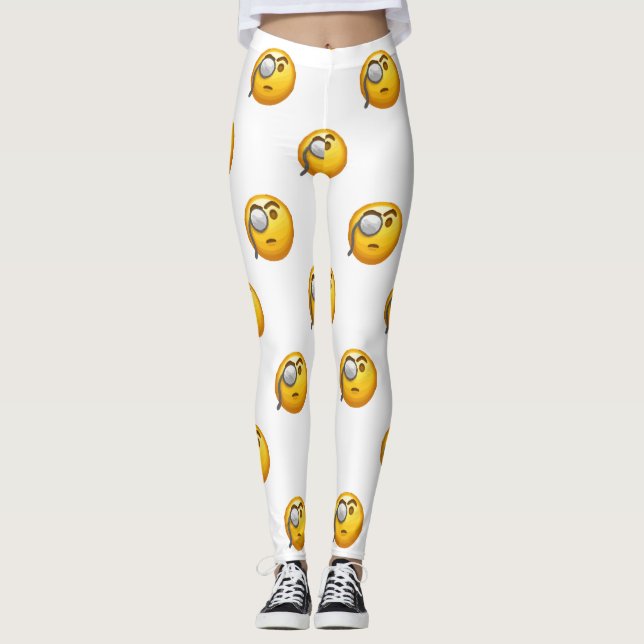 emoji monocle leggings (Front)