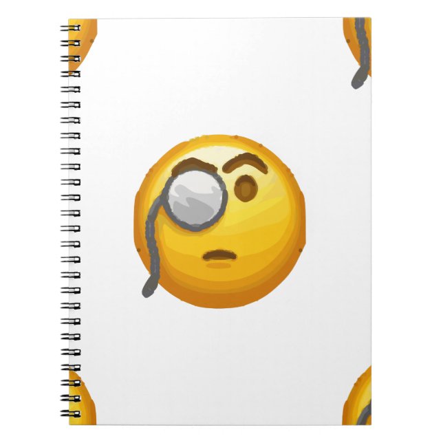 emoji monocle notebook (Front)