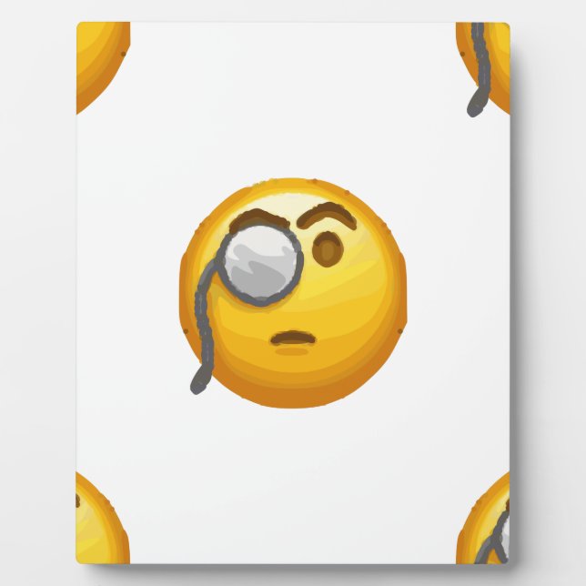 emoji monocle plaque (Front)