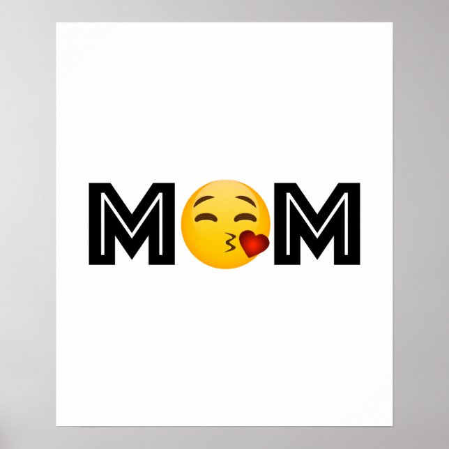 Emoji Mum Mother Day Funny Poster (Front)