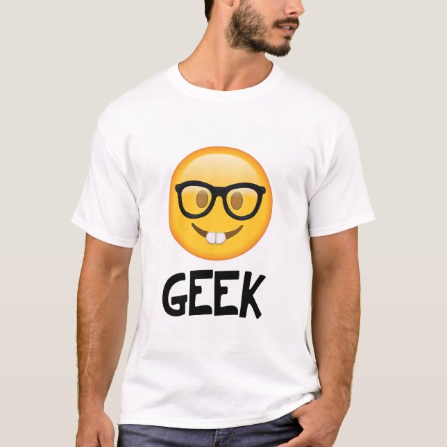 Emoji Nerd Geek T-Shirt (Front)