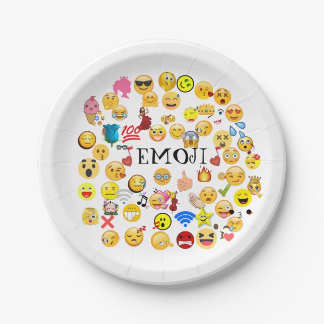 emoji paper plate (Front)