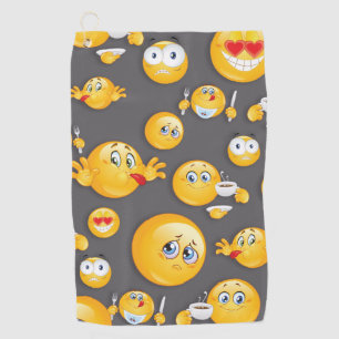 Emoji Pattern 2 Golf Towel